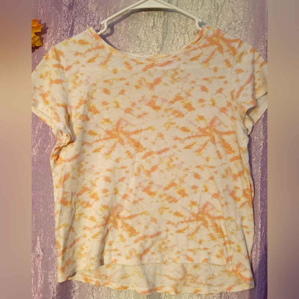 Youth Girls T-shirt Old Navy Tie Dye short sleeve Tee XL 14-16